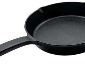 10" Pre-Seasoned Cast Iron Skillet, Heavy-Duty Round Frying Pan for Grilling, Searing, and Outdoor Cooking, Grill Pan Excellent Heat Retention, BBQ & Camping Cookware