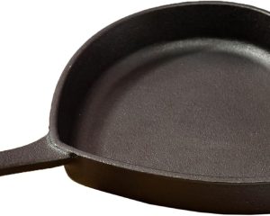 Pre-Seasoned Cast Iron Heart Skillet Pan, Heavy-Duty Frying Pan for Cooking, Baking & Searing, Oven Safe, Stovetop Compatible, 10-Inch